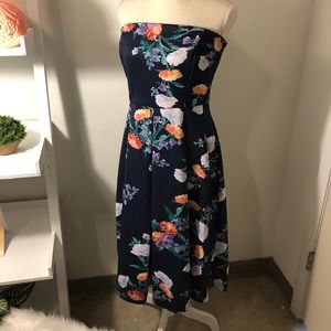 NY&C Strapless Floral dress